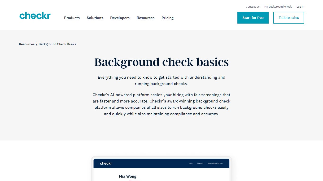 What is a Background Check?: Types and How to Do It | Checkr